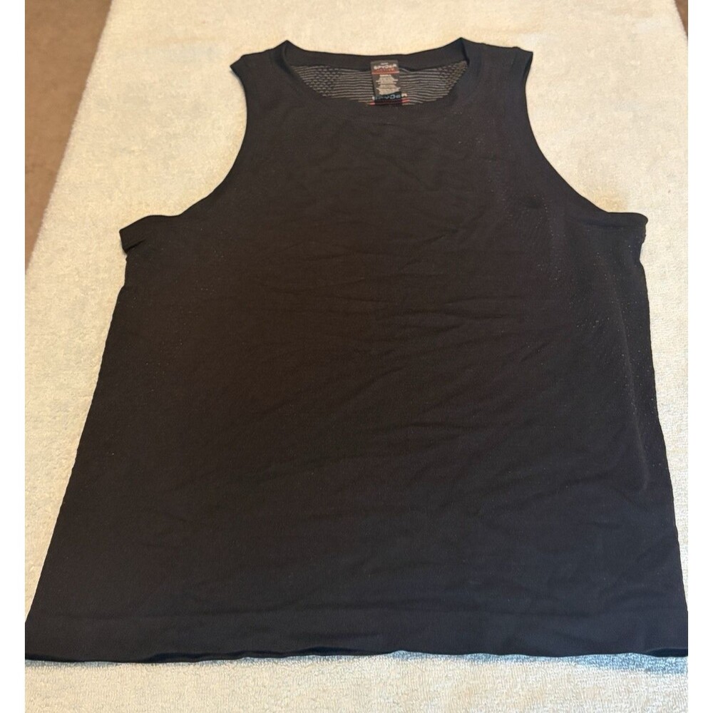 Spyder Active Womens Tank Top Black Size Small X-Static Athletic Workout NWOT